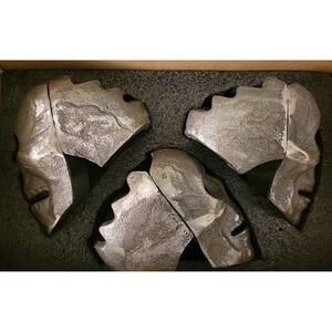 3 PCS Fireproof Fire Pit Skull Made of Metal for Bonfire Campfire Fireplace Iron